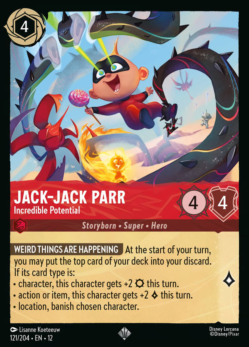 121/204 Jack-Jack Parr – Incredible Potential – Disney Lorcana Wilds Unknown card