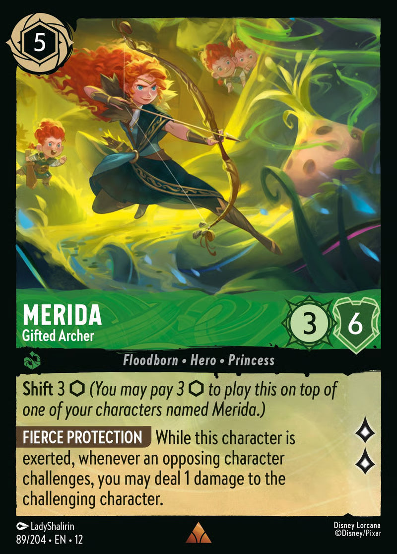 089/204 Merida – Gifted Archer – Disney Lorcana Wilds Unknown card