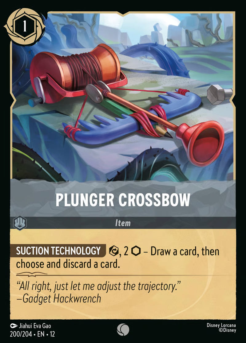 200/204 Plunger Crossbow – Disney Lorcana Wilds Unknown card