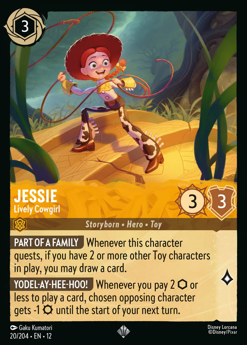 020/204 Jessie – Lively Cowgirl – Disney Lorcana Wilds Unknown card