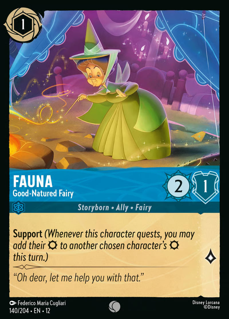 140/204 Fauna – Good-Natured Fairy – Disney Lorcana Wilds Unknown card