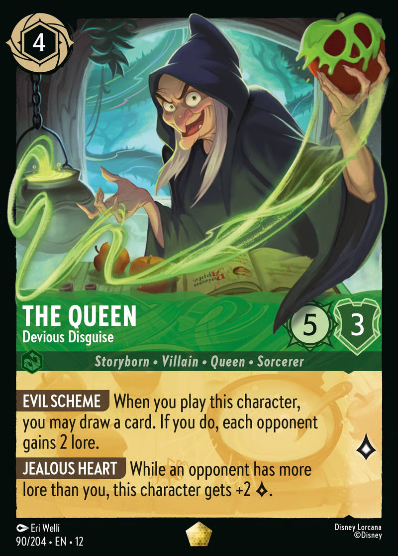 090/204 The Queen – Devious Disguise – Disney Lorcana Wilds Unknown card
