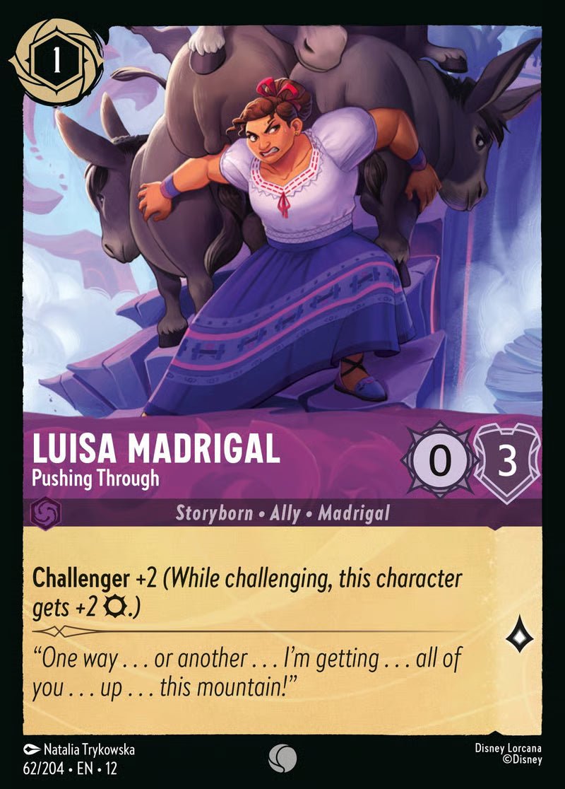 062/204 Luisa Madrigal – Pushing Through – Disney Lorcana Wilds Unknown card
