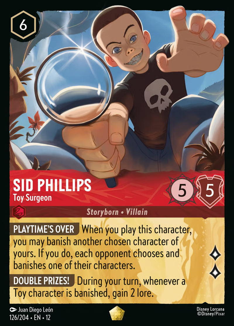 126/204 Sid Phillips – Toy Surgeon – Disney Lorcana Wilds Unknown card