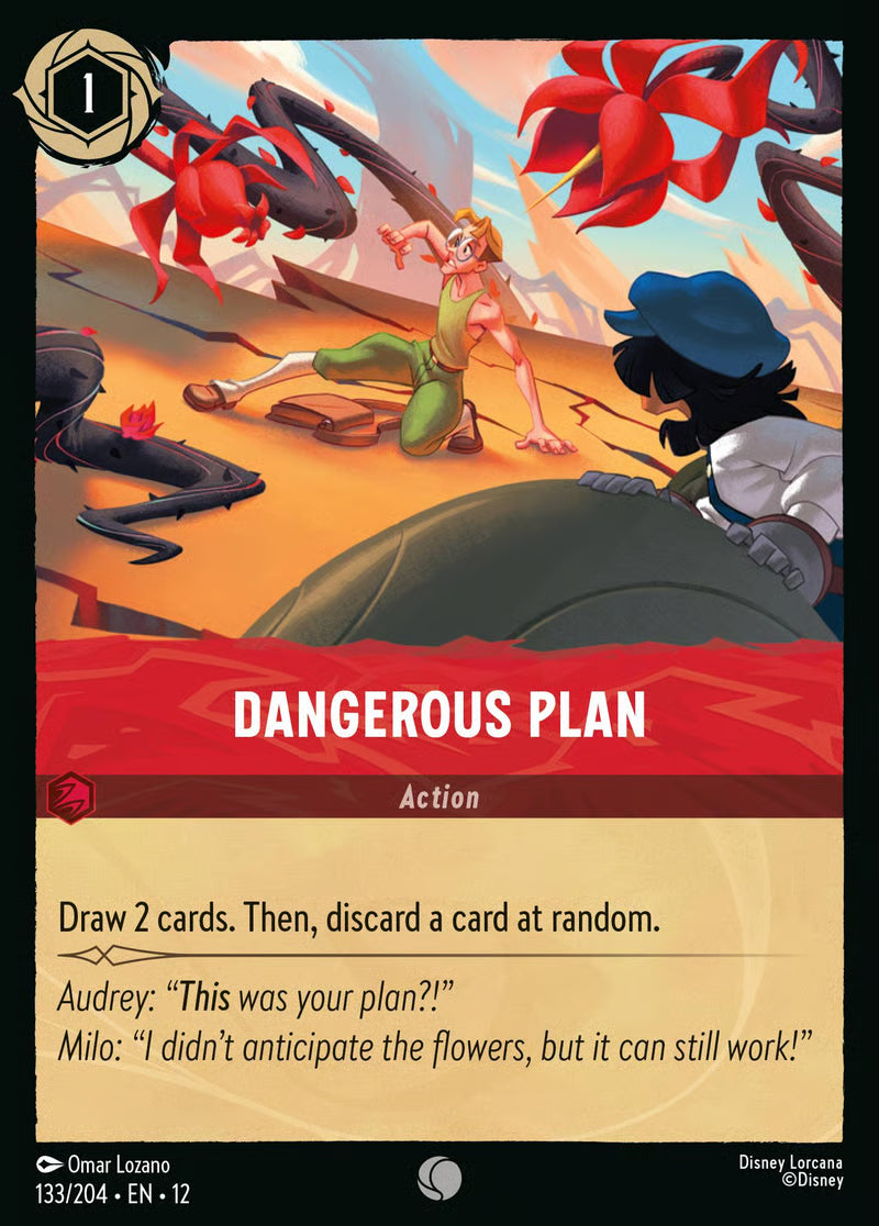 133/204 Dangerous Plan – Disney Lorcana Wilds Unknown card