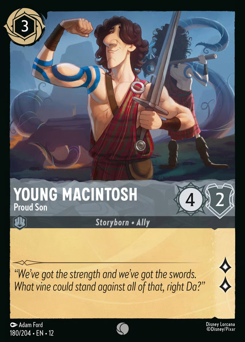 180/204 Young Macintosh – Proud Son – Disney Lorcana Wilds Unknown card