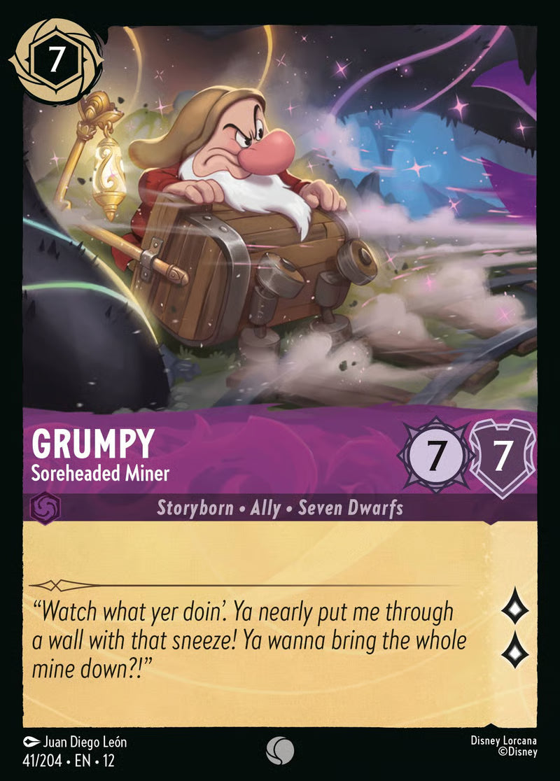 041/204 Grumpy – Soreheaded Miner – Disney Lorcana Wilds Unknown card