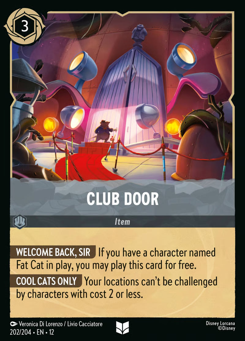 202/204 Club Door – Disney Lorcana Wilds Unknown card