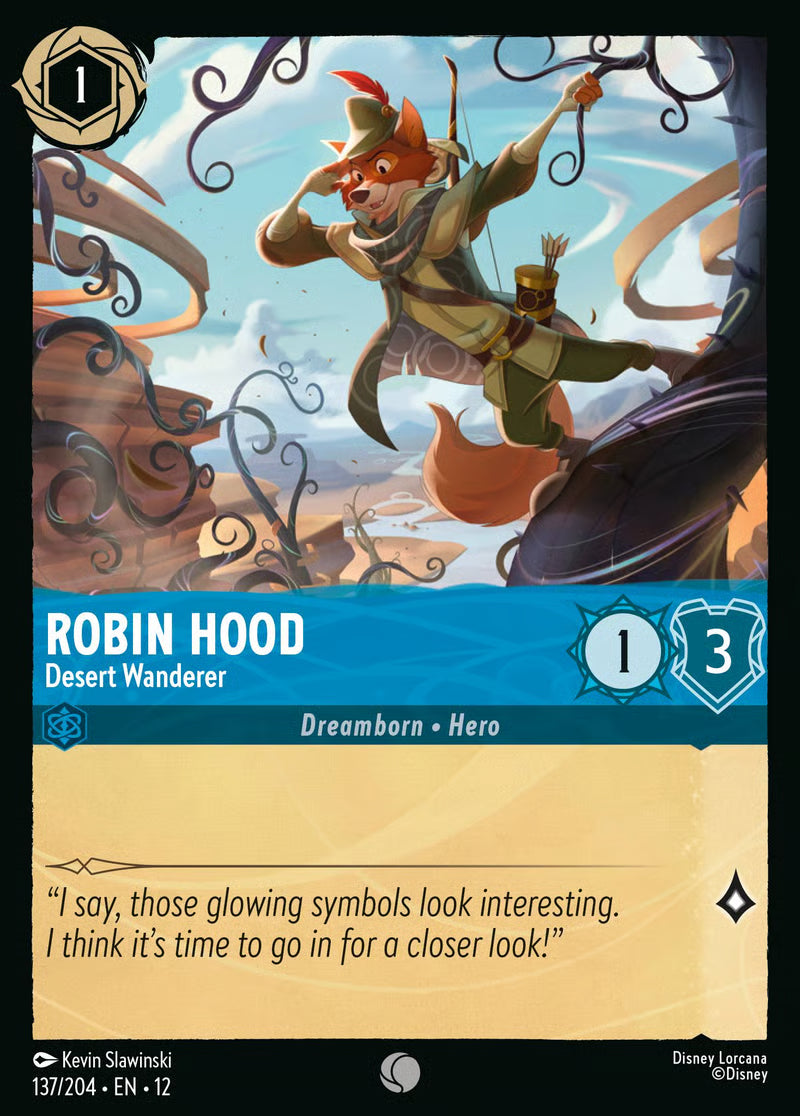 137/204 Robin Hood – Desert Wanderer – Disney Lorcana Wilds Unknown card