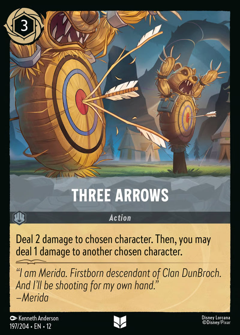 197/204 Three Arrows – Disney Lorcana Wilds Unknown card