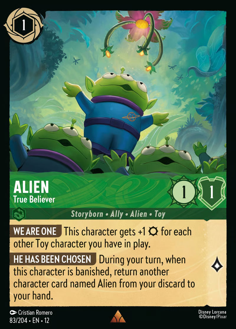 083/204 Alien – True Believer – Disney Lorcana Wilds Unknown card