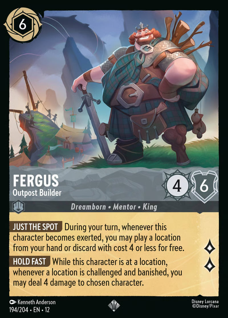 194/204 Fergus – Outpost Builder – Disney Lorcana Wilds Unknown card