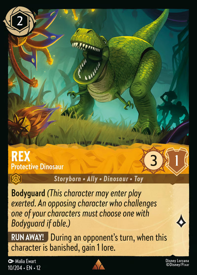 010/204 Rex – Protective Dinosaur – Disney Lorcana Wilds Unknown card