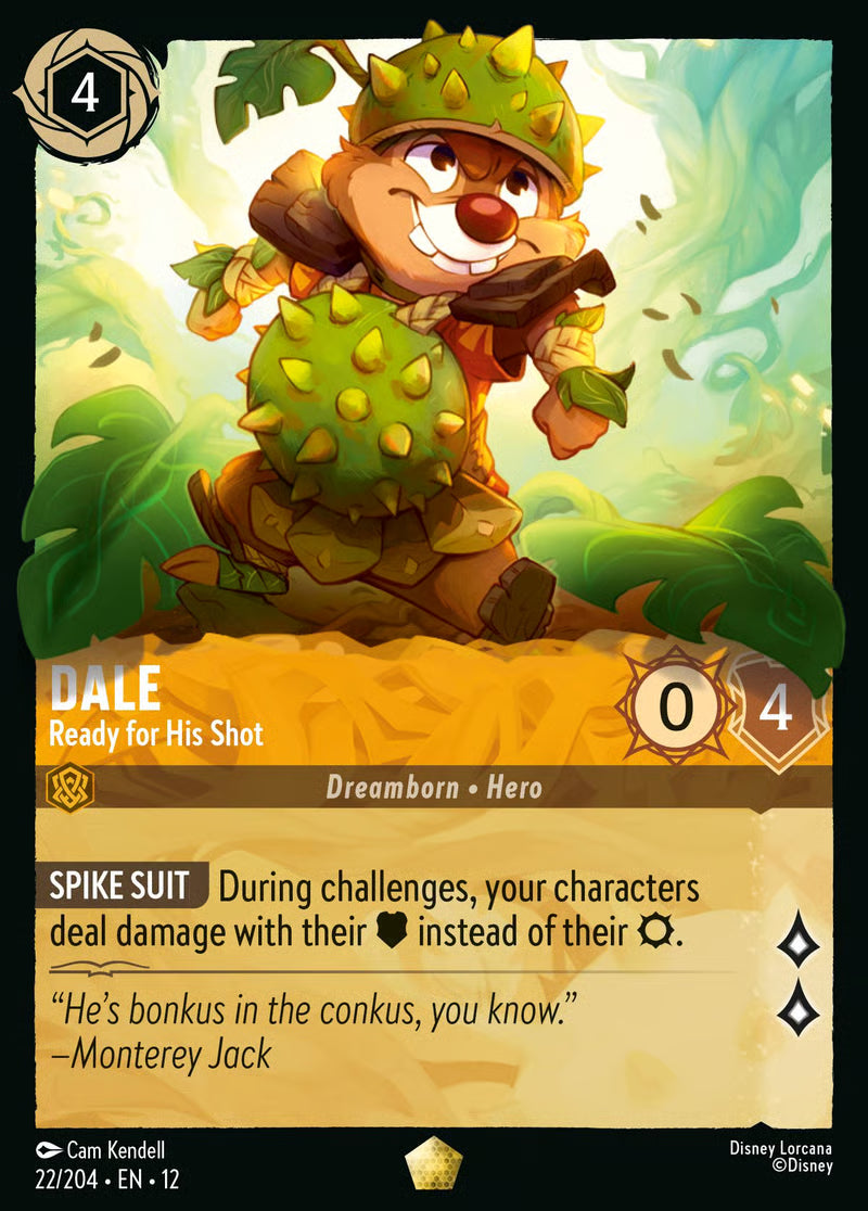 022/204 Dale – Ready for His Shot – Disney Lorcana Wilds Unknown card