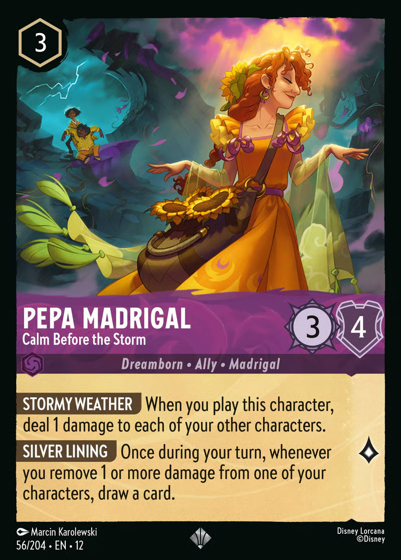 056/204 Pepa Madrigal – Calm Before the Storm – Disney Lorcana Wilds Unknown card