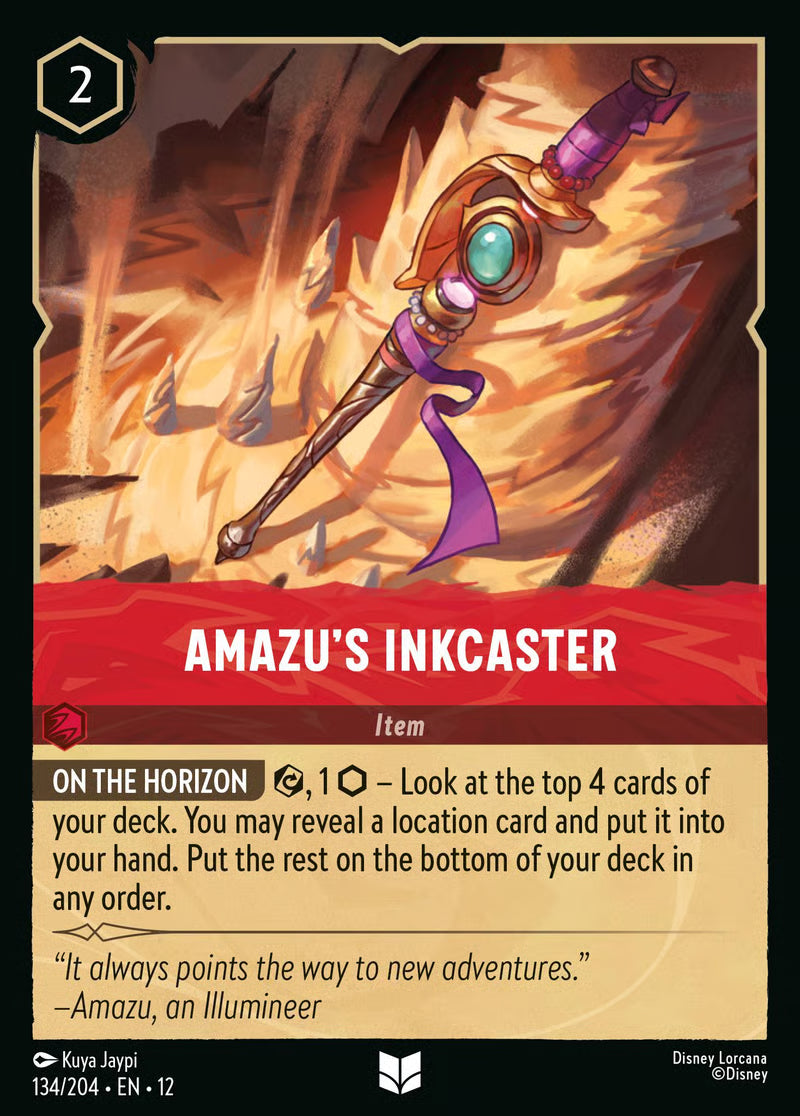 134/204 Amazu’s Inkcaster – Disney Lorcana Wilds Unknown card
