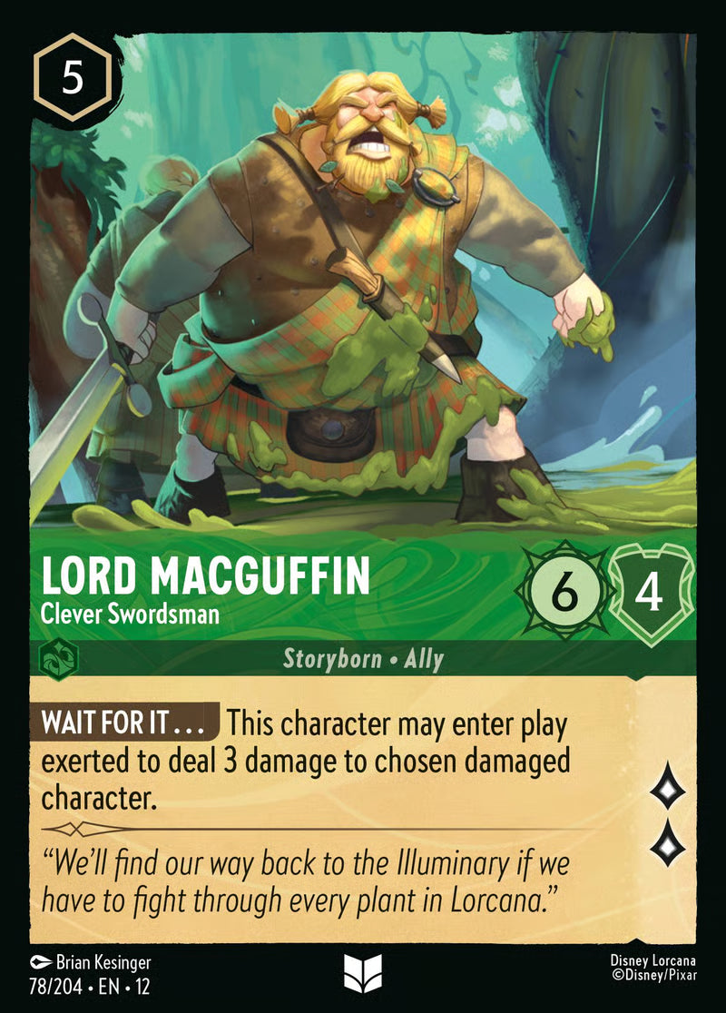 078/204 Lord MacGuffin – Clever Swordsman – Disney Lorcana Wilds Unknown card