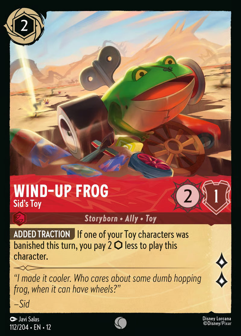112/204 Wind-Up Frog – Sid’s Toy – Disney Lorcana Wilds Unknown card