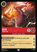 109/204 Zeus – Defiant God – Disney Lorcana Wilds Unknown card