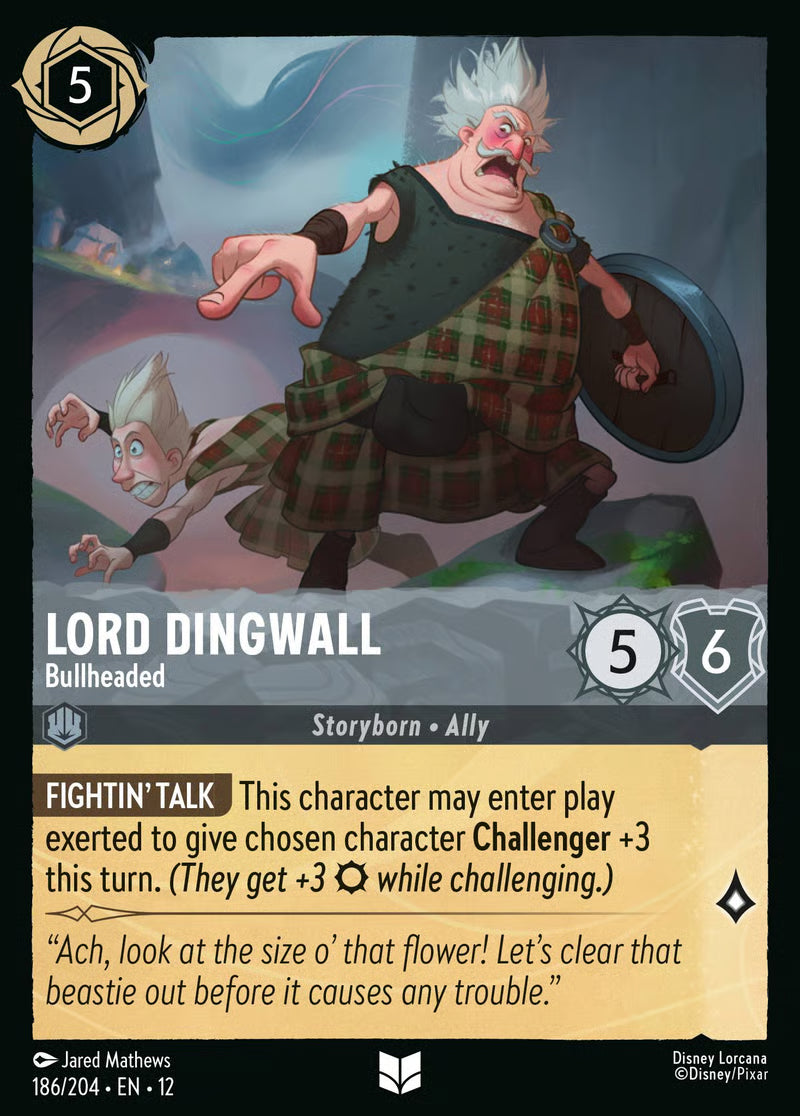 186/204 Lord Dingwall – Bullheaded – Disney Lorcana Wilds Unknown card