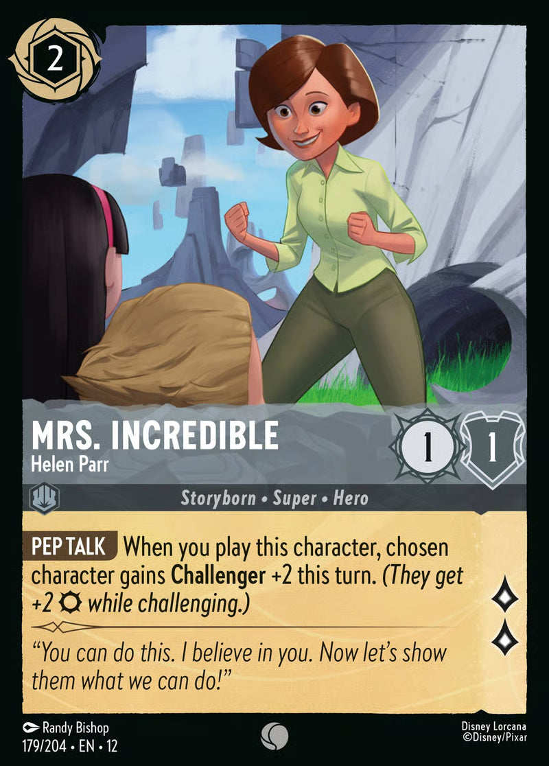 179/204 Mrs. Incredible – Helen Parr – Disney Lorcana Wilds Unknown card
