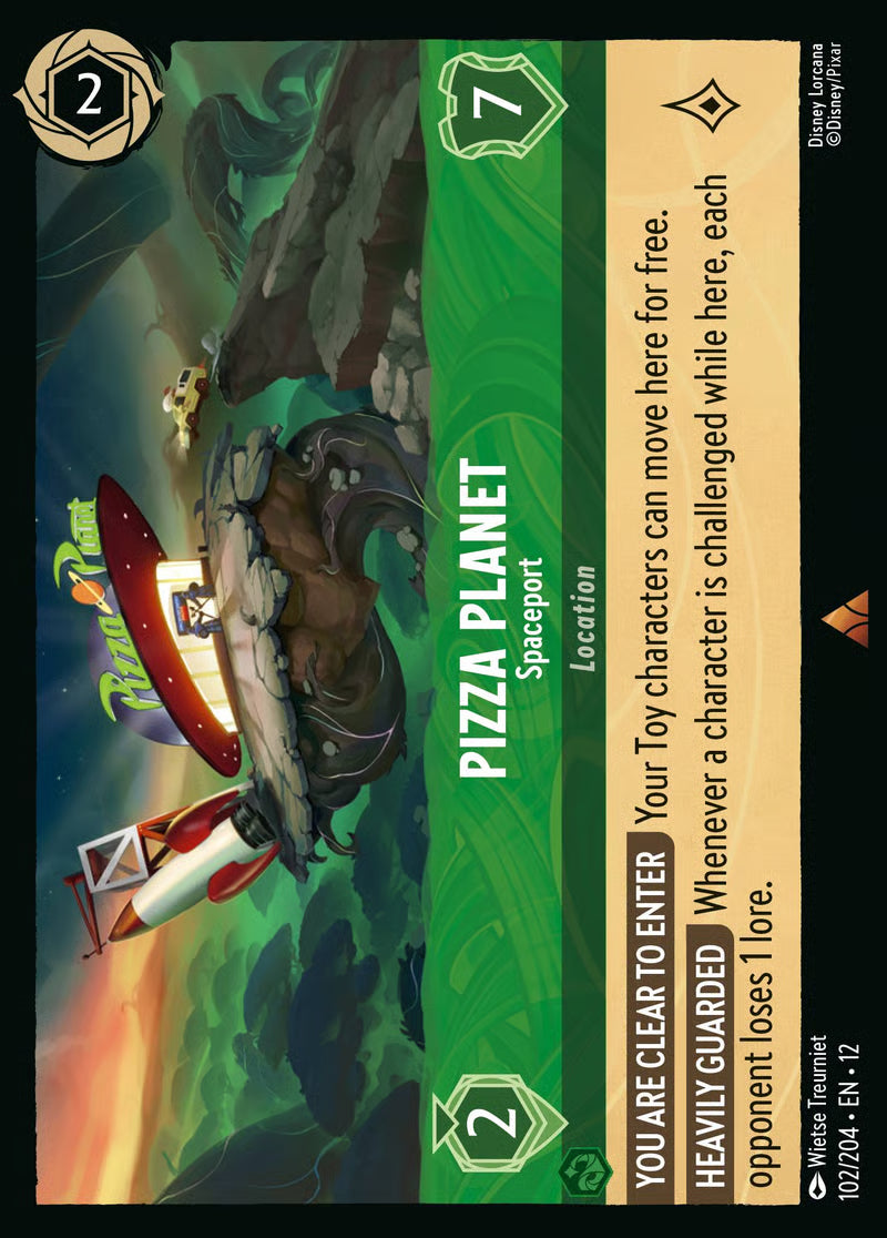 102/204 Pizza Planet – Spaceport – Disney Lorcana Wilds Unknown card