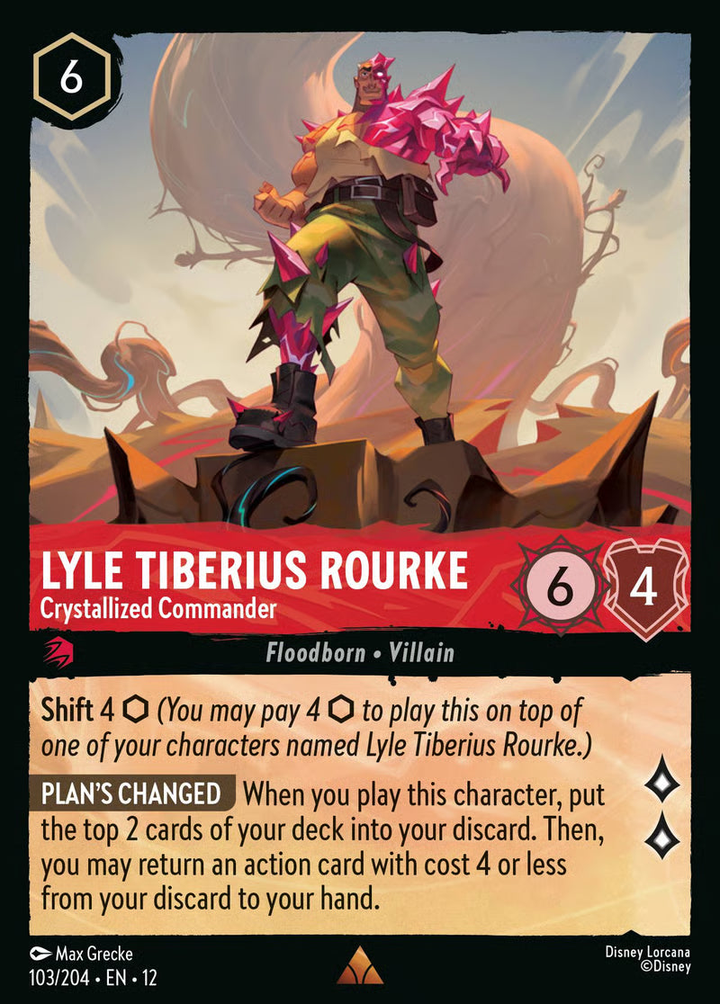 103/204 Lyle Tiberius Rourke – Crystallized Commander – Disney Lorcana Wilds Unknown card