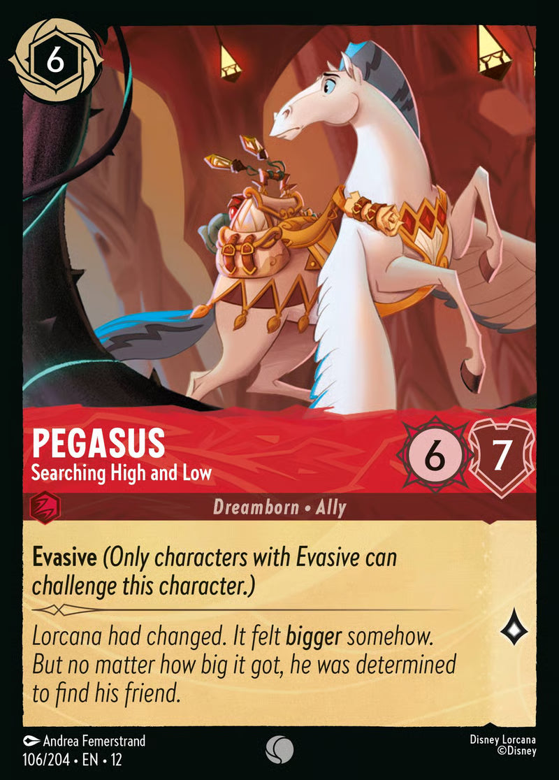 106/204 Pegasus – Searching High and Low – Disney Lorcana Wilds Unknown card
