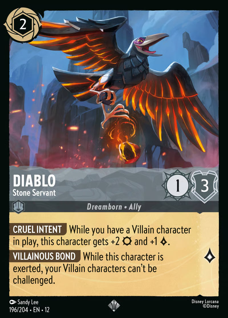 196/204 Diablo – Stone Servant – Disney Lorcana Wilds Unknown card