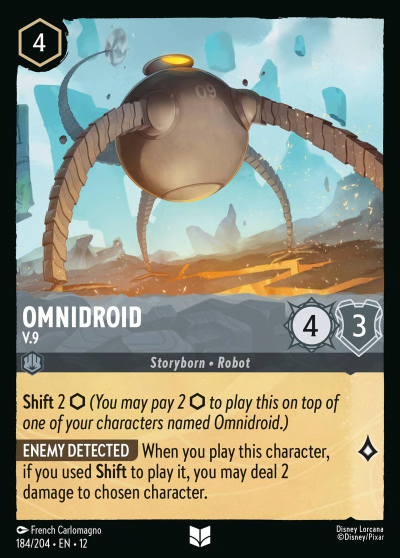 184/204 Omnidroid – V.9 – Disney Lorcana Wilds Unknown card