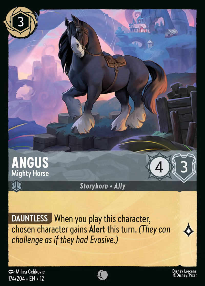 174/204 Angus – Mighty Horse – Disney Lorcana Wilds Unknown card