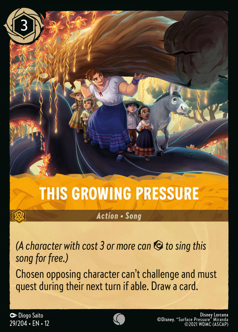 029/204 This Growing Pressure – Disney Lorcana Wilds Unknown card