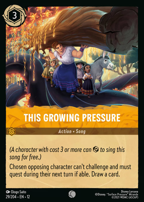 029/204 This Growing Pressure – Disney Lorcana Wilds Unknown card