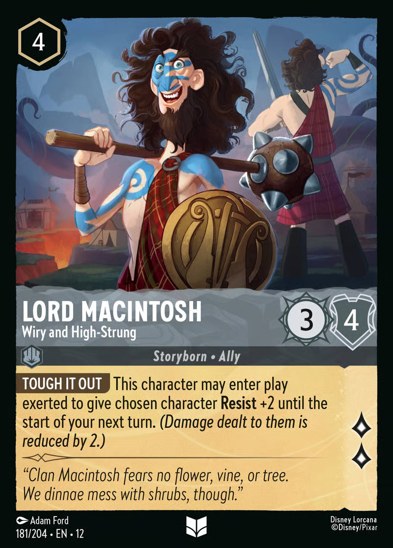181/204 Lord Macintosh – Wiry and High-Strung – Disney Lorcana Wilds Unknown card