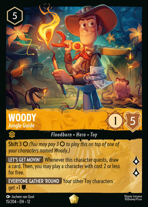 015/204 Woody – Jungle Guide – Disney Lorcana Wilds Unknown card