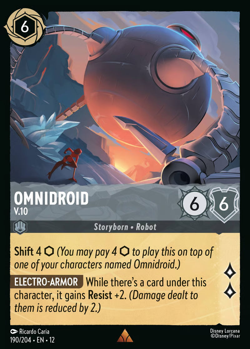 190/204 Omnidroid – V.10 – Disney Lorcana Wilds Unknown card