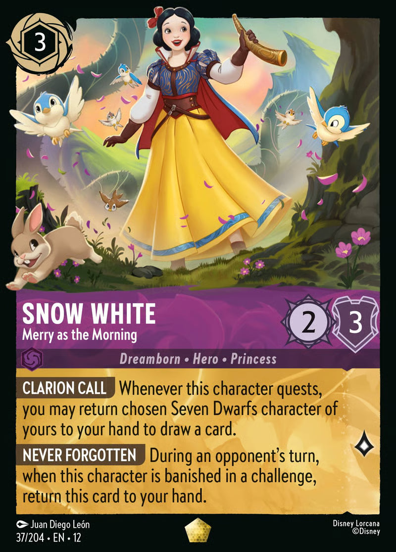 037/204 Snow White – Merry as the Morning – Disney Lorcana Wilds Unknown card