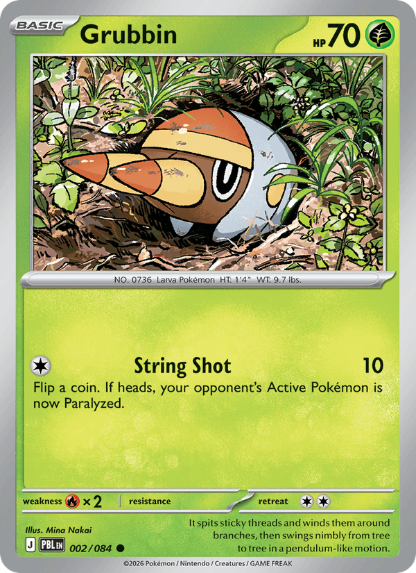 002/084 Grubbin | Pokemon Pitch Black