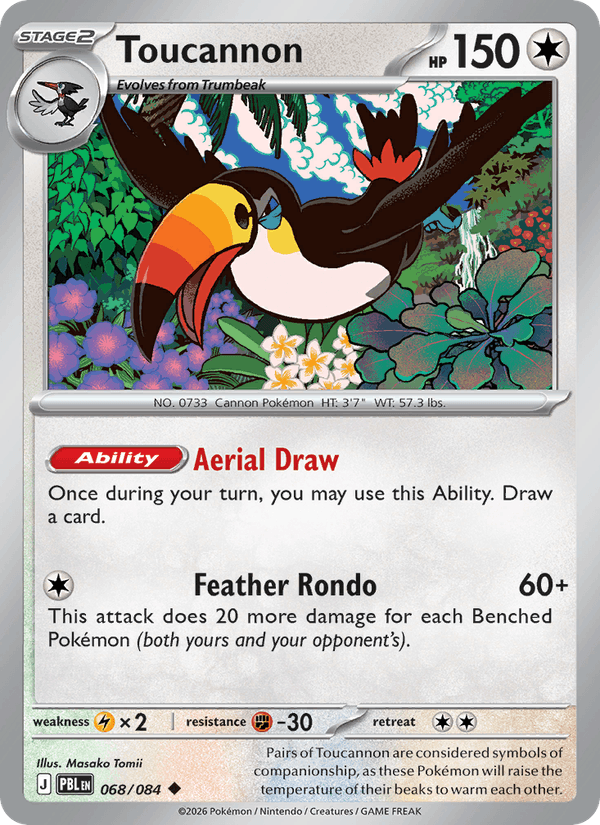 068/084 Toucannon | Pokemon Pitch Black