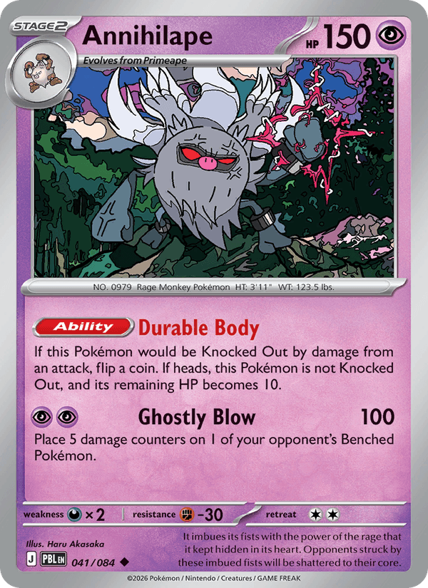 041/084 Annihilape | Pokemon Pitch Black
