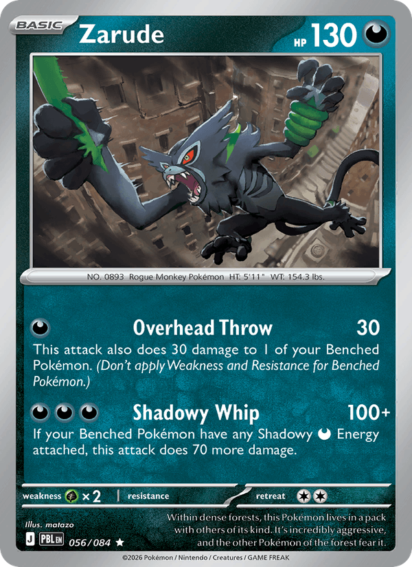 056/084 Zarude - Holo | Pokemon Pitch Black