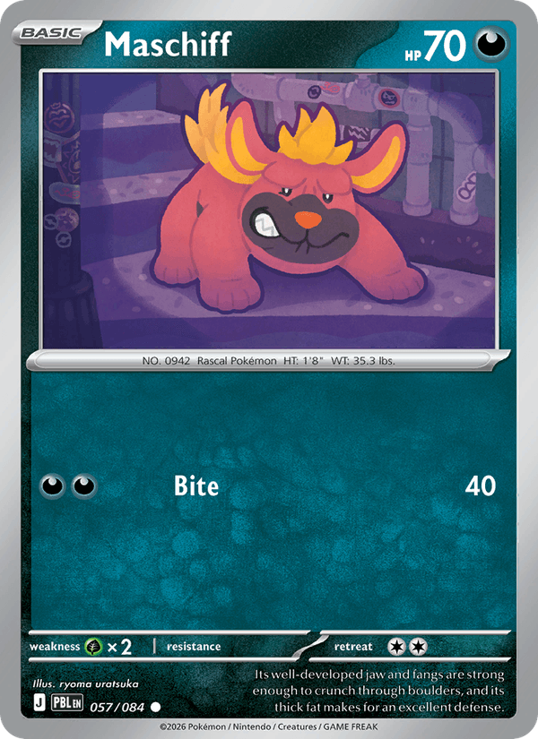 057/084 Maschiff | Pokemon Pitch Black