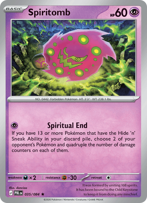035/084 Spiritomb - Holo | Pokemon Pitch Black