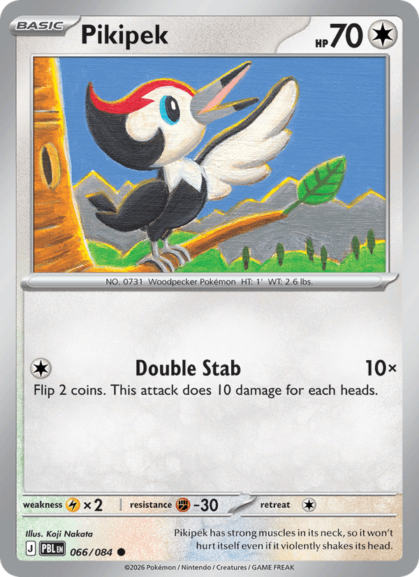 066/084 Pikipek - Reverse Holo | Pokemon Pitch Black