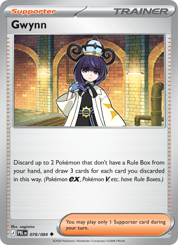 078/084 Gwynn - Reverse Holo | Pokemon Pitch Black