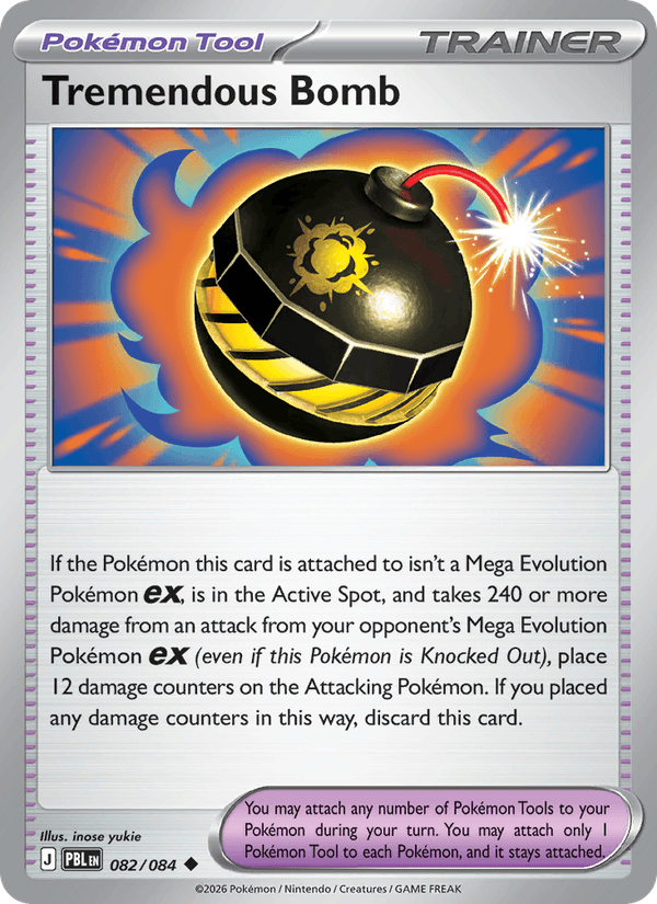 082/084 Tremendous Bomb - Reverse Holo | Pokemon Pitch Black