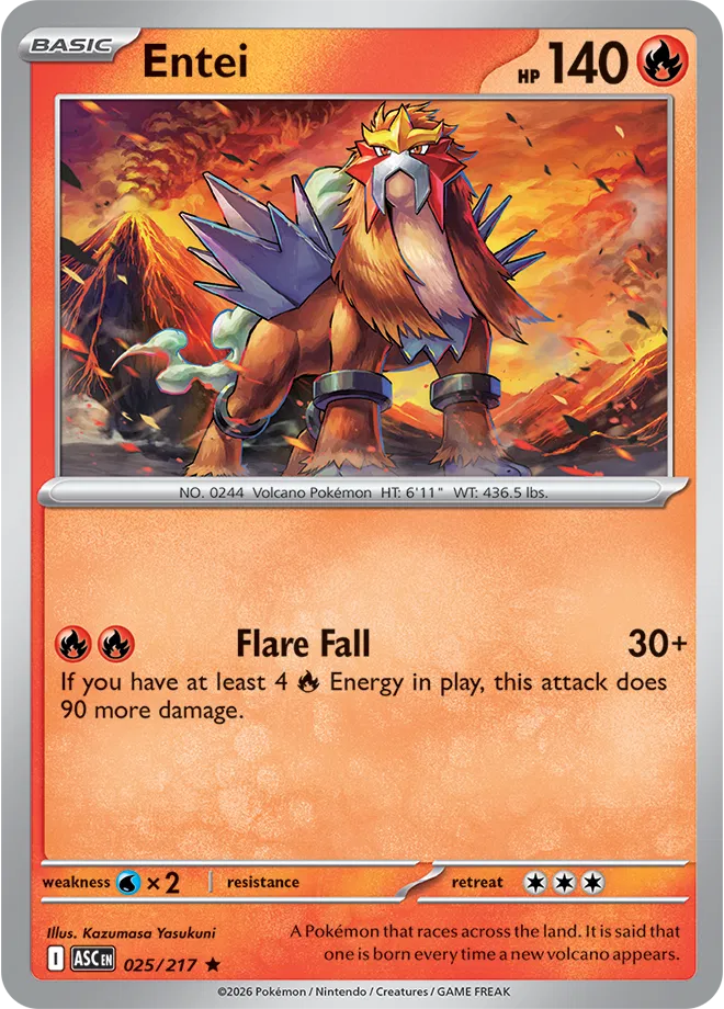 025/217 Entei - Holo | Pokemon Ascended Heroes