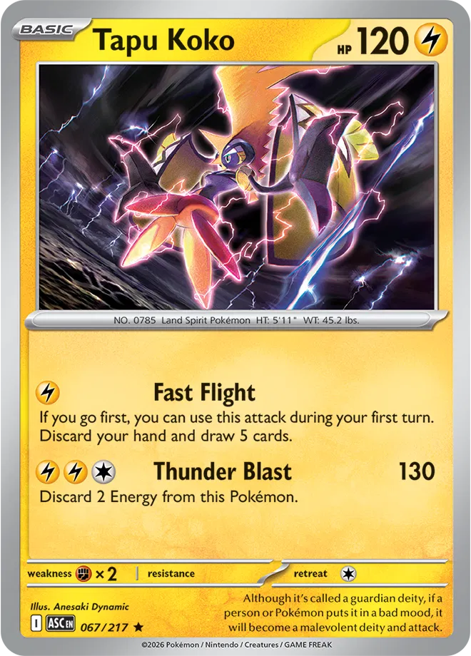 067/217 Tapu Koko - Holo | Pokemon Ascended Heroes