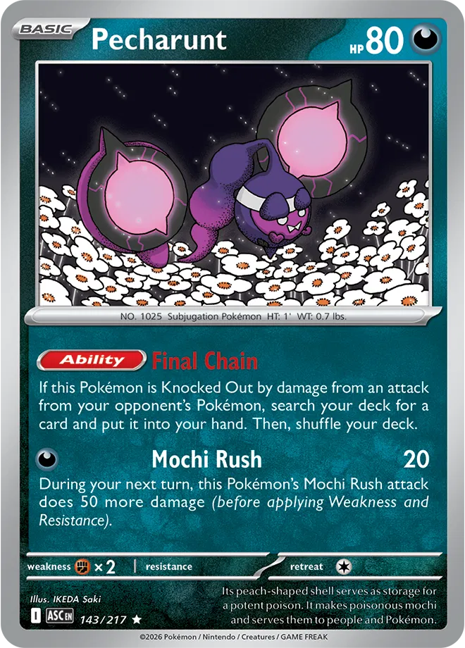 143/217 Pecharunt - Holo | Pokemon Ascended Heroes