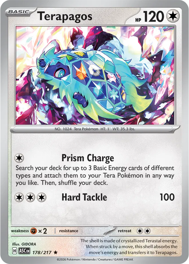 178/217 Terapagos - Holo | Pokemon Ascended Heroes
